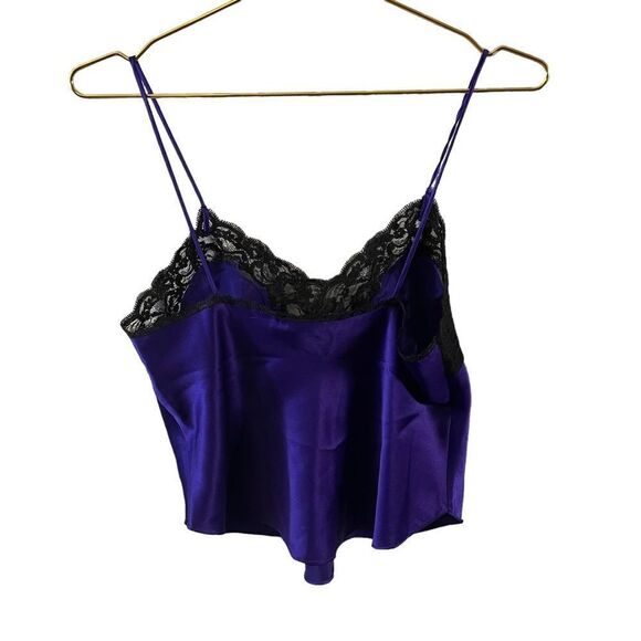 Vintage Victoria's Secret Gold Label Purple Lace Cami Size P - Picture 2 of 6